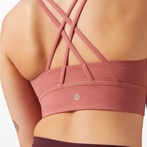 lululemon athletica Mauve Strappy Sports Bra brand new